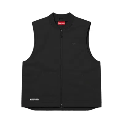 Pre-owned Supreme X Windstopper Work Vest 'black'
