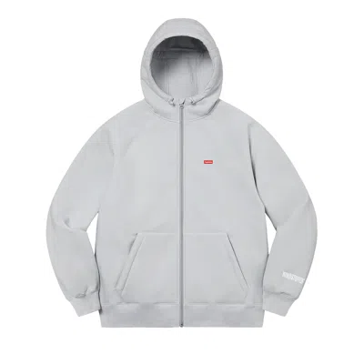 Pre-owned Supreme X Windstopper Zip Up Hooded Sweatshirt 'light Grey'