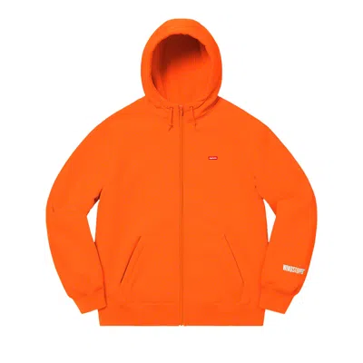 Pre-owned Supreme X Windstopper Zip Up Hooded Sweatshirt 'orange' | Men's Size S