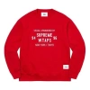 Supreme X Wtaps Crewneck 'red White'