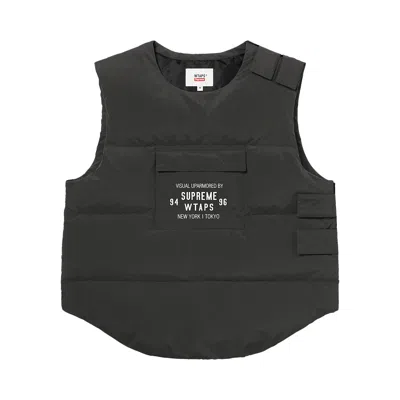Pre-owned Supreme X Wtaps Tactical Down Vest 'black'
