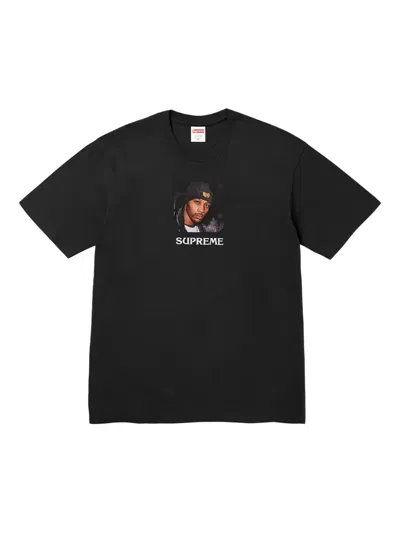 Supreme X Wu-tang Clan Graphic-print T-shirt In Black