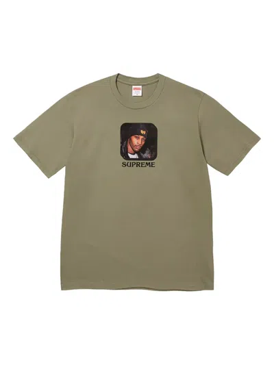 Supreme X Wu-tang Clan Graphic-print T-shirt In Gray