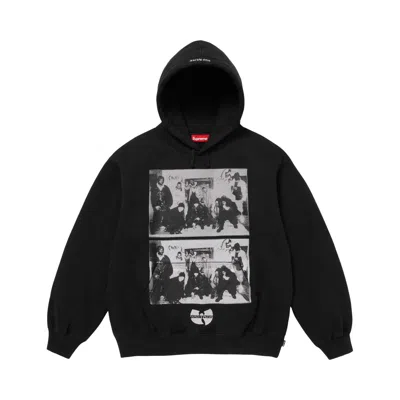 Pre-owned Supreme X Wu-tang Clan Hooded Sweatshirt 'black' | Men's Size M