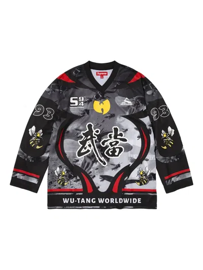 Supreme X Wu-tang Clan Long-sleeve T-shirt In Gray