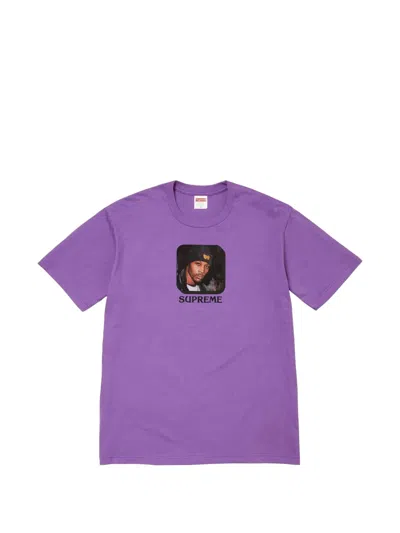 Supreme X Wu-tang Clan Rza T-shirt In Purple