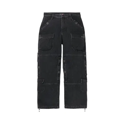 Pre-owned Supreme X Y's Denim Utility Pant 'washed Black' | Men's Size 38