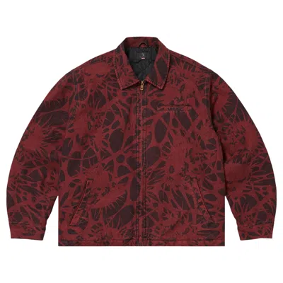Pre-owned Supreme X Y's Denim Work Jacket 'overdyed Red' | Men's Size L
