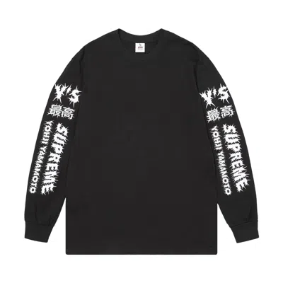 Pre-owned Supreme X Y's Long-sleeve Tee 'black' | Men's Size Xl