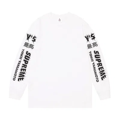 Pre-owned Supreme X Y's Long-sleeve Tee 'white' | Men's Size L