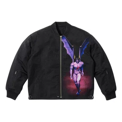 Supreme X Yohji Yamamoto Nylon Bomber Jacket 'black Multi-color'