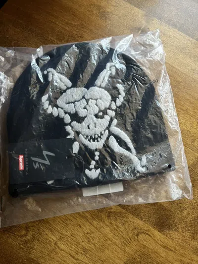 Pre-owned Supreme X Yohji Yamamoto Supreme Y's By Yohji Yamamoto Skull Beanie In Black