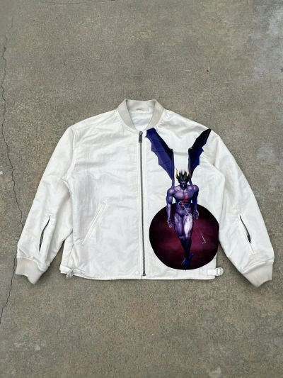 Pre-owned Supreme X Yohji Yamamoto Supreme Yohji Yamamoto Tekken Nylon Bomber Jacket In Cream/white