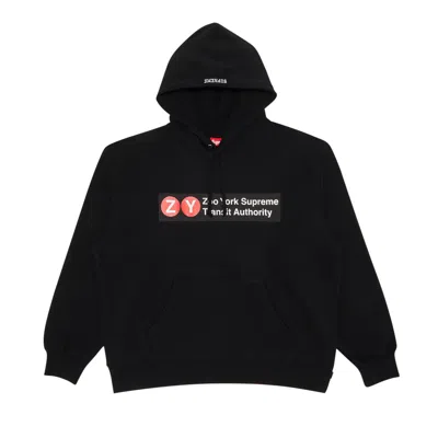 Pre-owned Supreme X Zoo York Hooded Sweatshirt 'black' | Men's Size M