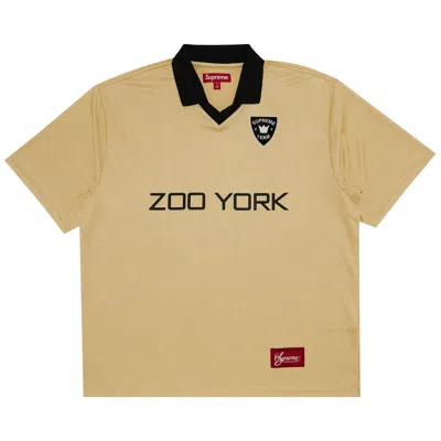 Pre-owned Supreme X Zoo York Soccer Jersey 'gold' | Men's Size S