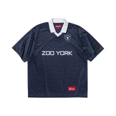 Pre-owned Supreme X Zoo York Soccer Jersey 'navy' | Blue | Men's Size S