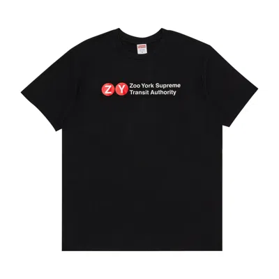 Pre-owned Supreme X Zoo York Transit Tee 'black' | Men's Size Xxl