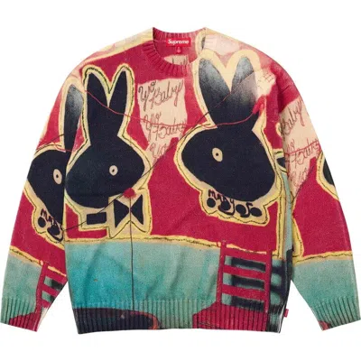 Pre-owned Supreme Yo Baby Sweater, Multicolor, Size L, Ss24, Brand New.