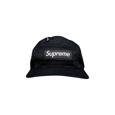 Pre-owned Supreme Zip Mesh Camp Cap 'black'