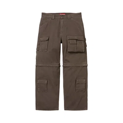 Pre-owned Supreme Zip-off Utility Pant 'brown' | Men's Size 34