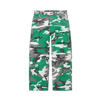 Pre-owned Supreme Zip-off Utility Pant 'green Camo' | Men's Size 36