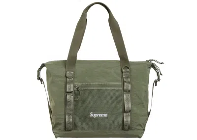 Pre-owned Supreme Zip Tote In Olive