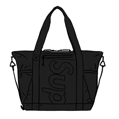 Pre-owned Supreme Zip Tote (ss21) In Black