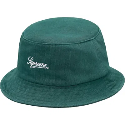 Pre-owned Supreme Zip Twill Crusher Hat In Dusty Teal