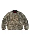 Supreme Zip-up Bomber Jacket In Green