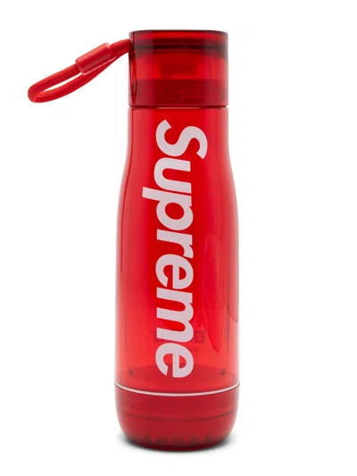 Pre-owned Supreme Zoku Glass Core 16 Oz. Bottle In Red