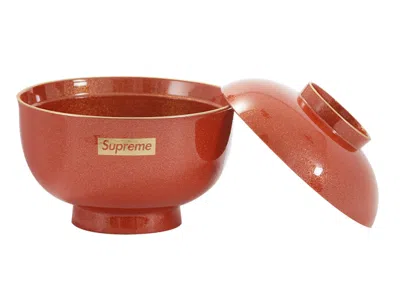 Pre-owned Supreme Zoni Glitter Bowl In Red