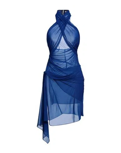 Supriya Lele Woman Mini Dress Bright Blue Size M Polyester