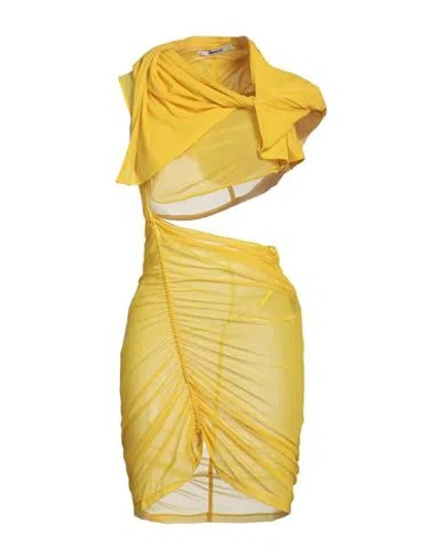 Supriya Lele Woman Mini Dress Yellow Size M Polyester