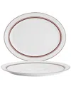 Sur La Table 2pc Le Marais New Bone Fine Ceramic Oval Platter Set In White