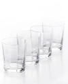 SUR LA TABLE CAMBRON OPTIC DOUBLE OLD-FASHIONED GLASSES, SET OF 4