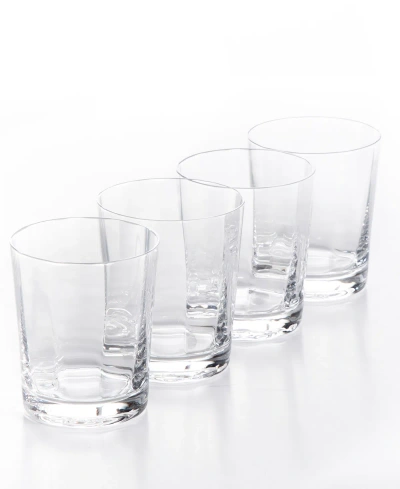 Sur La Table Cambron Optic Double Old-fashioned Glasses, Set Of 4 In Clear