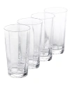 Sur La Table Cambron Optic Double Old-fashioned Glasses, Set Of 4 In Clear