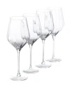 SUR LA TABLE CAMBRON OPTIC RED WINE GLASSES, SET OF 4