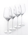 SUR LA TABLE CAMBRON OPTIC WHITE WINE GLASSES, SET OF 4