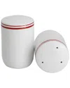 Sur La Table Ceramic White Salt And Pepper Shaker In White