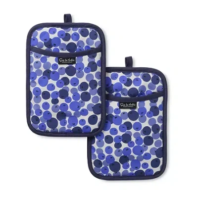 Sur La Table Kitchen Essentials 2-pc. Pot Holder Set In Blue