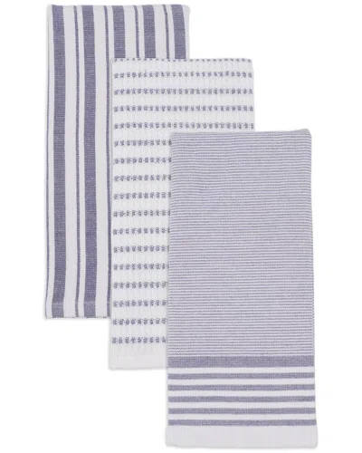 Sur La Table Kitchen Essentials Naples Dual Purpose Kitchen Towels Set Of 3 In Purple