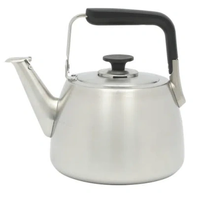 Sur La Table Kitchen Essentials Stainless Steel Whistling Stovetop Tea Kettle In Silver