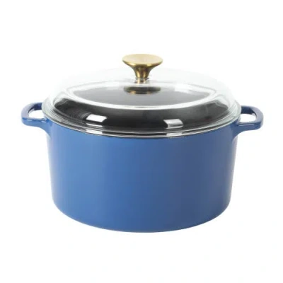 Sur La Table Kitchen Essentials Sur La Table Supper Club 5-quart Enameled Cast Iron Dutch Oven In Marine