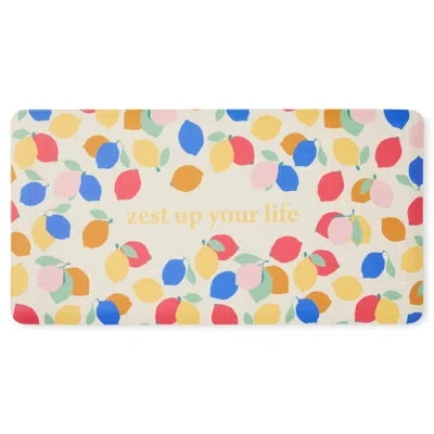 Sur La Table Kitchen Essentials Zest Up Your Life Citrus Fruit Kitchen Mat Yellow/blue