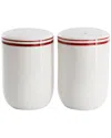 Sur La Table Le Marais Brick Fine Ceramic Salt And Pepper Shaker Set In White