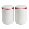 Sur La Table Le Marais Fine Ceramic Salt And Pepper Shaker Set In Brick In White