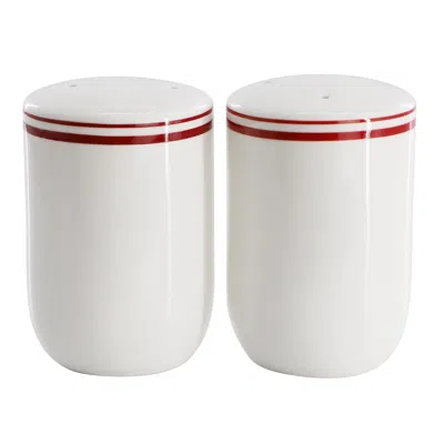 SUR LA TABLE LE MARAIS FINE CERAMIC SALT AND PEPPER SHAKER SET IN BRICK