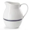 Sur La Table Le Marais New Bone Fine Ceramic 95 Ounce Pitcher In Marine In White