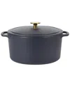 Sur La Table Millau 5.5qt Enameled Cast Iron Dutch Oven With Lid In Blue